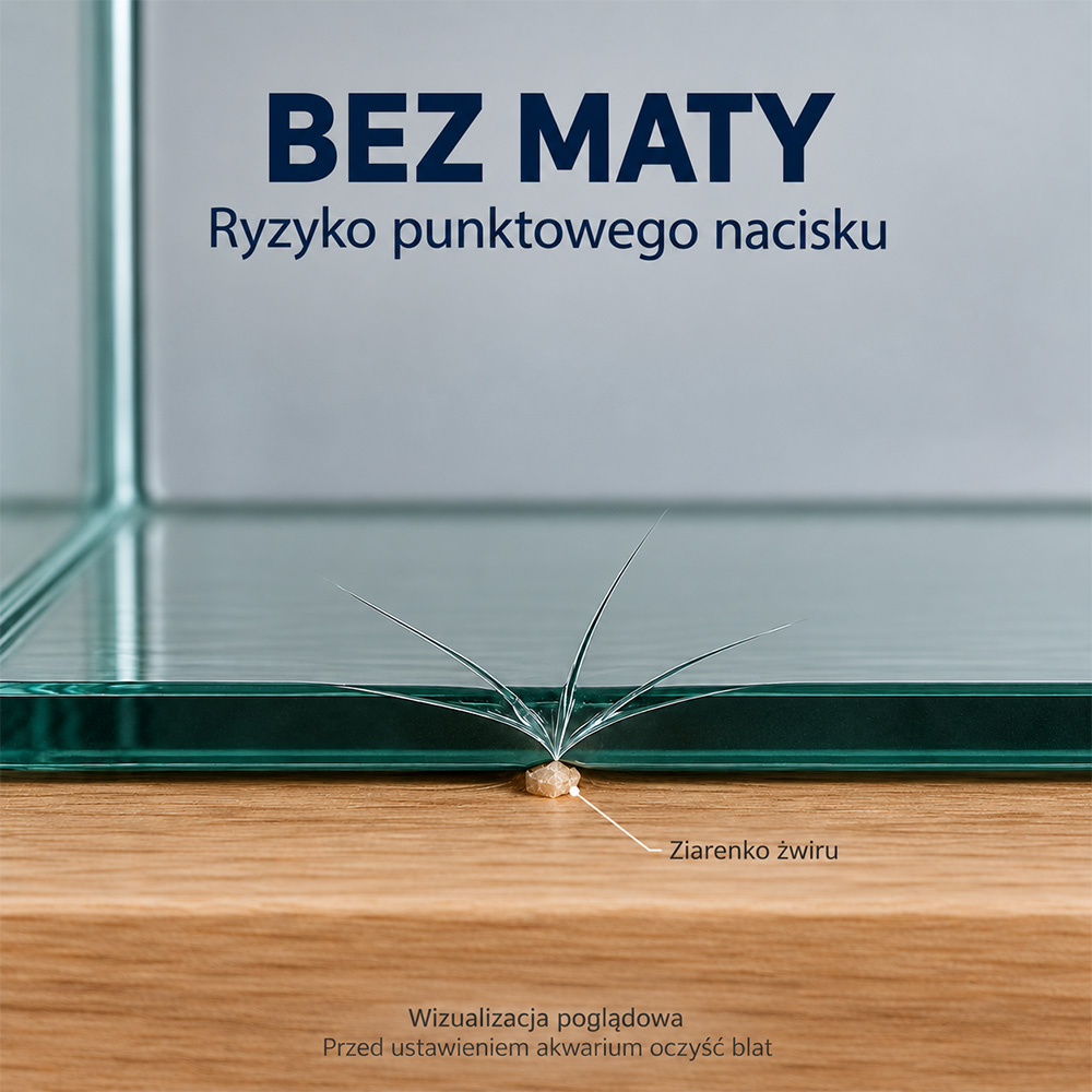 Mata pod Akwarium 120x40cm Grubość 10mm z Pianki PE
